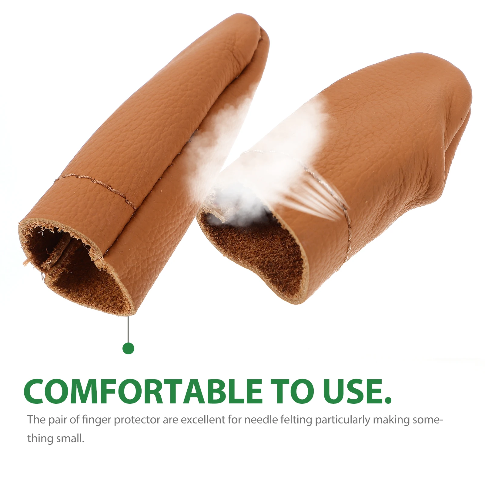 2Pcs Thimble Finger Protector Sewing Needle Felting Craft Protective Guard for Women Adults Random Color Cowhide
2Pcs Thimble Finger Protector Sewing Needle Felting Craft Protective Guard for Women Adults Random Color Cowhide