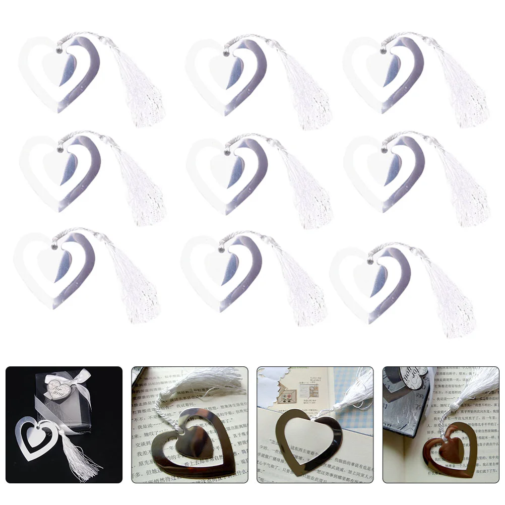 10 Pcs Bookmark Waterproof Decoration Hollow Out Metal Bookmarks Gifts Page Marker with Pendant
10 Pcs Bookmark Waterproof Decoration Hollow Out Metal Bookmarks Gifts Page Marker with Pendant