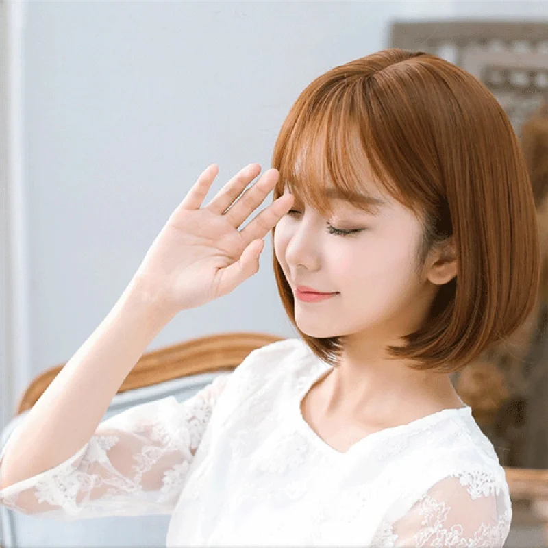 Wig Bob Bobo Wig With Bangs For Women, Natural Looking Short Bob Wig , Short Wig For Daily Korea Versions Durable Light Brown
Wig Bob Bobo Wig With Bangs For Women, Natural Looking Short Bob Wig , Short Wig For Daily Korea Versions Durable Light Brown