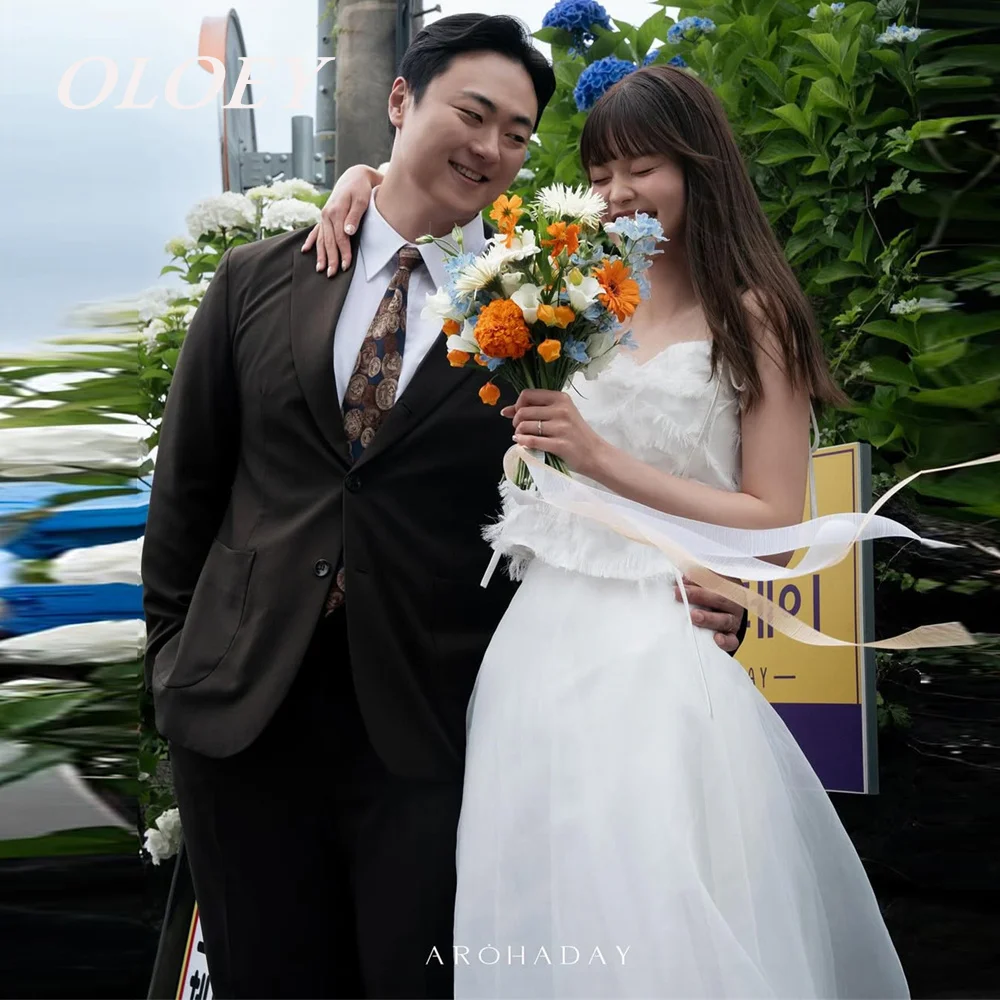 OLOEY Modern A Line Wedding Dresses Set Spaghetti Straps Pleats Organza Bridal Gowns Korea Photoshoot Floor Length Customized
OLOEY Modern A Line Wedding Dresses Set Spaghetti Straps Pleats Organza Bridal Gowns Korea Photoshoot Floor Length Customized