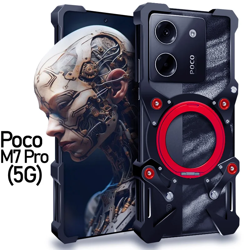For Xiaomi POCO M7 Pro 5G Aluminum Frameless Protective Rugged Cove Rotating Bracket Shell Rimless Shockproof Metal Bumper Case
For Xiaomi POCO M7 Pro 5G Aluminum Frameless Protective Rugged Cove Rotating Bracket Shell Rimless Shockproof Metal Bumper Case