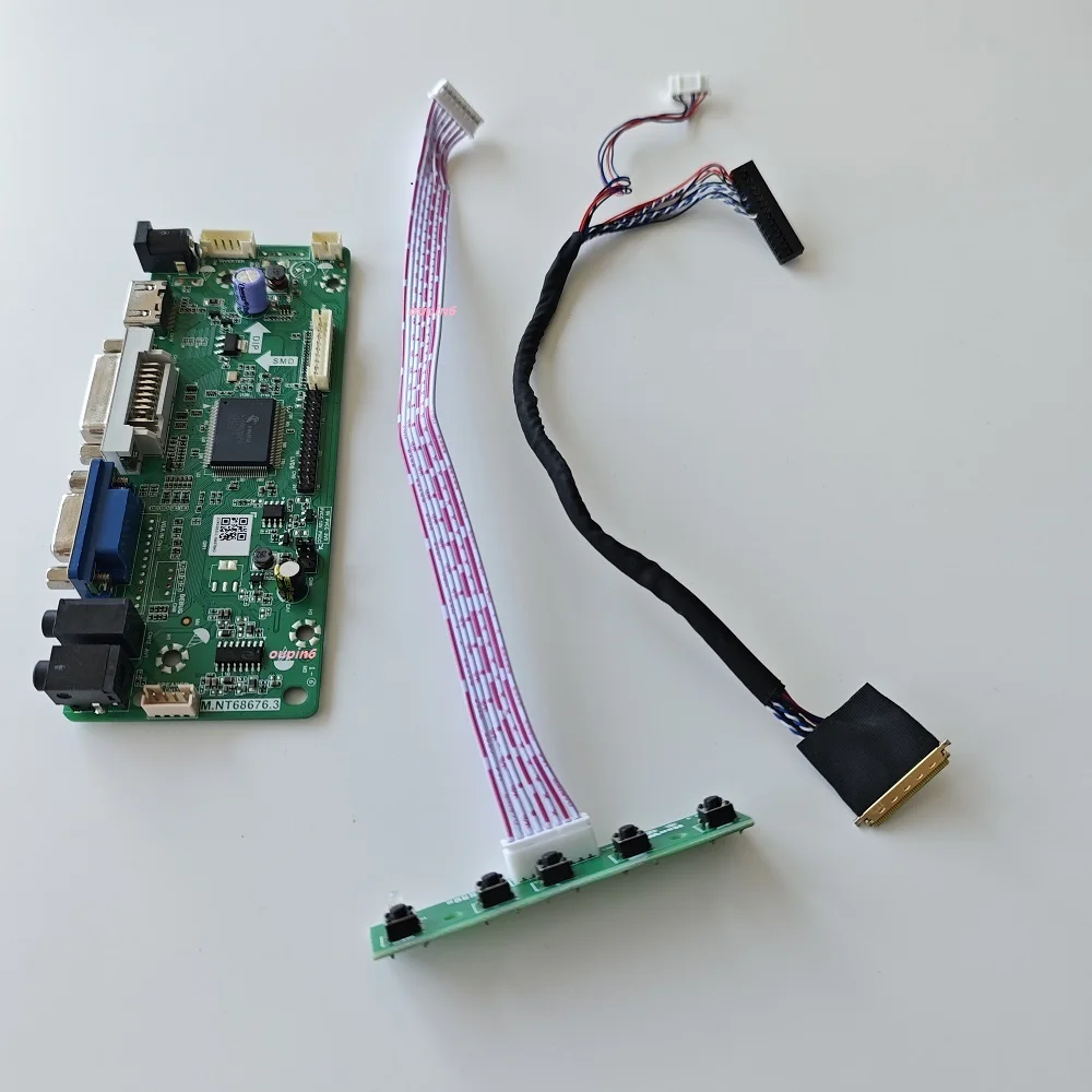 Kit for LP156WH4-TLN3 LP156WH4-TLP2 LP156WH4-TLQ1 LP156WH4-TLR1 1366x768 15.6"LED panel HDMI-compatible DVI VGA Controller board
Kit for LP156WH4-TLN3 LP156WH4-TLP2 LP156WH4-TLQ1 LP156WH4-TLR1 1366x768 15.6"LED panel HDMI-compatible DVI VGA Controller board