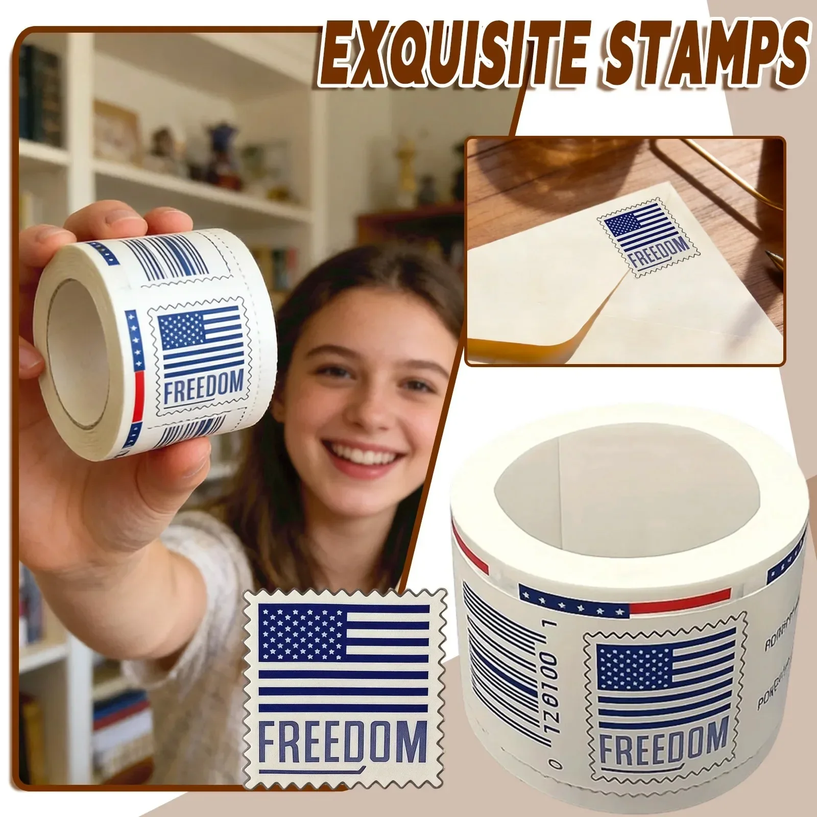 2023Postage Stamps 100 Count, Striped And Flag-inspired Elements,Crafts sticker
2023Postage Stamps 100 Count, Striped And Flag-inspired Elements,Crafts sticker