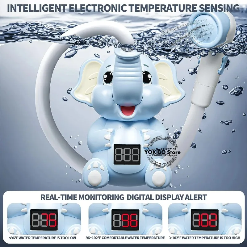 Baby Bath Toys Bath Shower with Shower Thermometer Electric Elephant Water Spray Water Toys for Kids Tathtub Toys for Toddlers
Baby Bath Toys Bath Shower with Shower Thermometer Electric Elephant Water Spray Water Toys for Kids Tathtub Toys for Toddlers