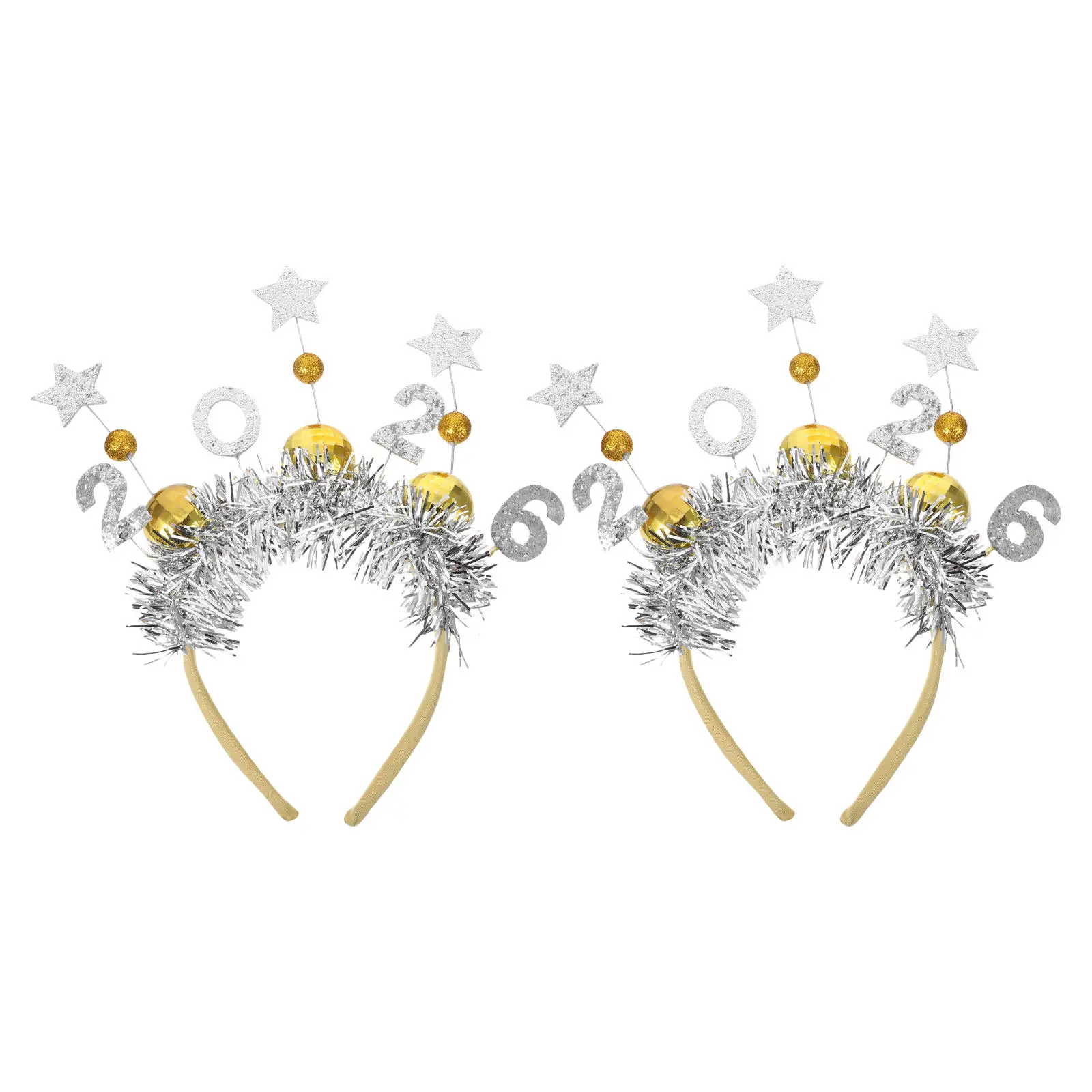 2Pcs New Years Eve Party Headbands Retro Disco Ball Hairband Festive New Year Accessories Women Adult Celebration Supplies 2026
2Pcs New Years Eve Party Headbands Retro Disco Ball Hairband Festive New Year Accessories Women Adult Celebration Supplies 2026