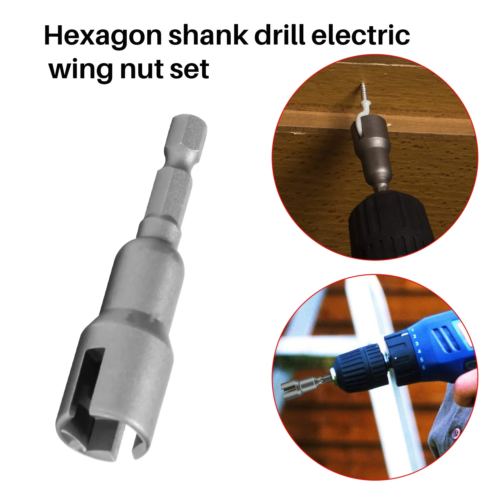 ABKL-2Pcs Power Wing Nut Driver Set,Slot Wing Nuts Drill Bit Socket Wrenches Tools Set,1/4Inch Hex Shank Drills Bits For Panel N
ABKL-2Pcs Power Wing Nut Driver Set,Slot Wing Nuts Drill Bit Socket Wrenches Tools Set,1/4Inch Hex Shank Drills Bits For Panel N