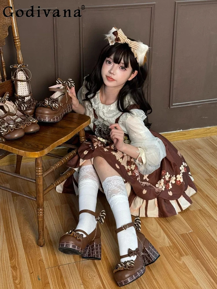 Japanese Original Ins Style Lolita Low Heel Single Shoes Chocolate Sweet Girl Cute Bow Daily Versatile Jk Single Shoes
Japanese Original Ins Style Lolita Low Heel Single Shoes Chocolate Sweet Girl Cute Bow Daily Versatile Jk Single Shoes