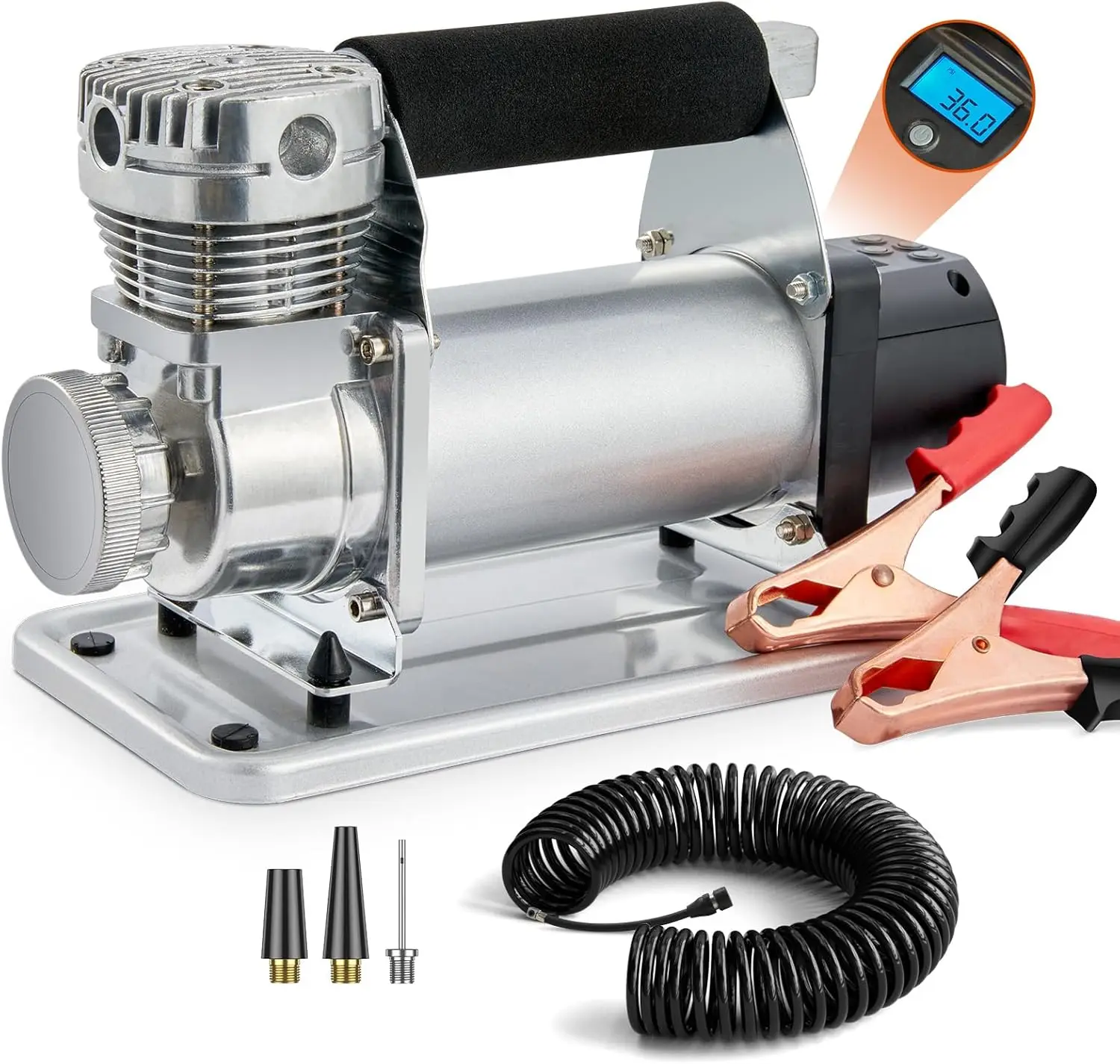 Air Compressor Heavy Duty, Air Compressor 150PSI Portable Air Compressor for Truck Tires
Air Compressor Heavy Duty, Air Compressor 150PSI Portable Air Compressor for Truck Tires