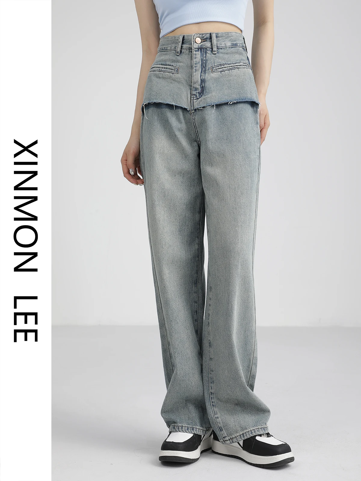 High Waist Straight Leg Jeans Women's Casual Wide Leg Pants Spring New Sle Slimming Effect Xinmon Design Sensation
High Waist Straight Leg Jeans Women's Casual Wide Leg Pants Spring New Sle Slimming Effect Xinmon Design Sensation