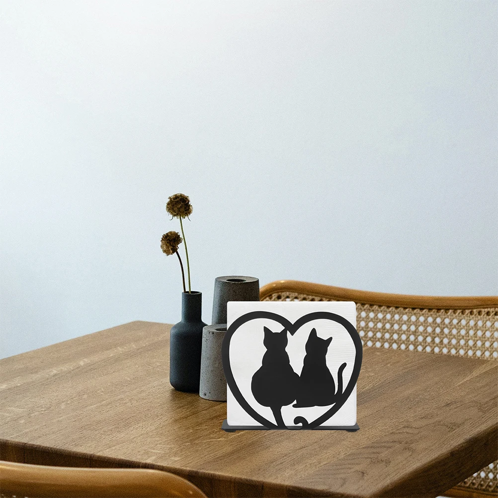 2pcs Paper Holder Cat Napkin Animal Tissue Dispenser Farmhouse Kitchen Iron Napkin Holders Rack Iron Organizer
2pcs Paper Holder Cat Napkin Animal Tissue Dispenser Farmhouse Kitchen Iron Napkin Holders Rack Iron Organizer
