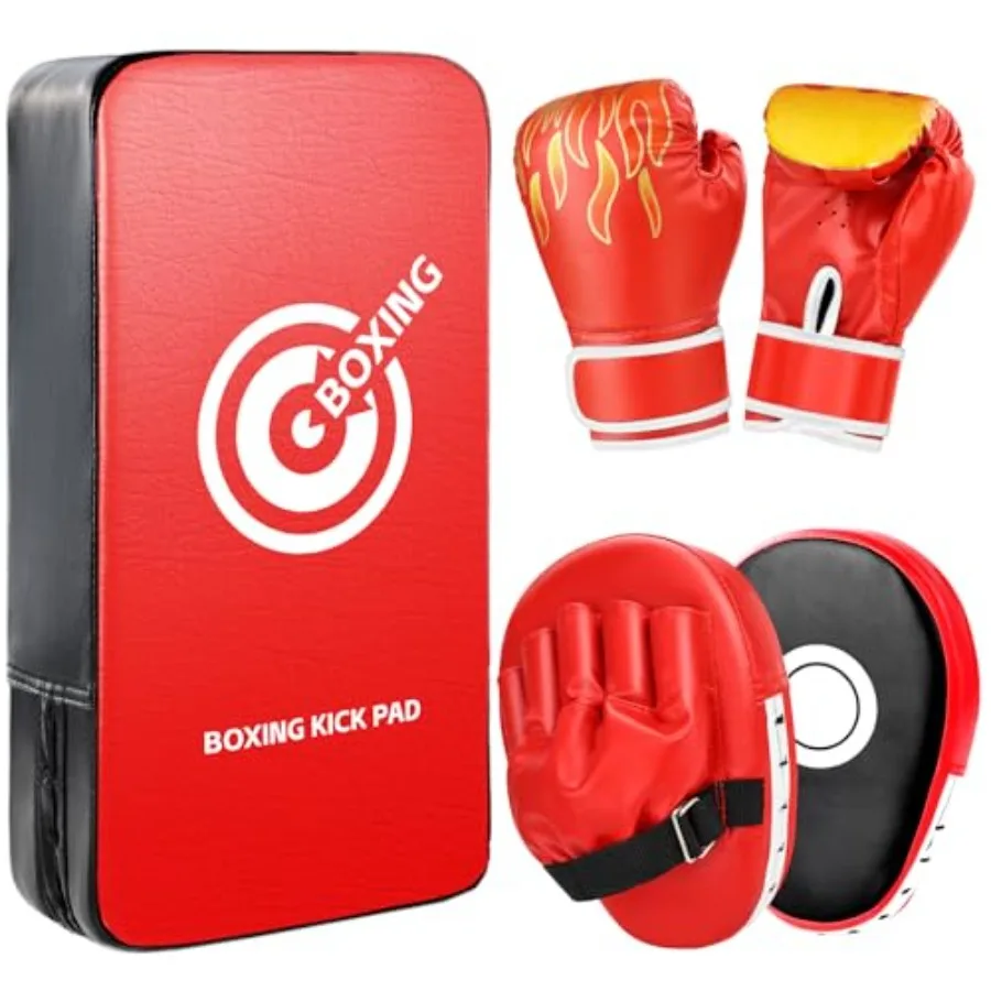 3-in-1 Boxing Gloves Punching Mitts Kick Pack Set for,Curved Boxing Mitts Focus Pads, Adjustable Taekwondo Kick Pad, Gloves for
3-in-1 Boxing Gloves Punching Mitts Kick Pack Set for,Curved Boxing Mitts Focus Pads, Adjustable Taekwondo Kick Pad, Gloves for