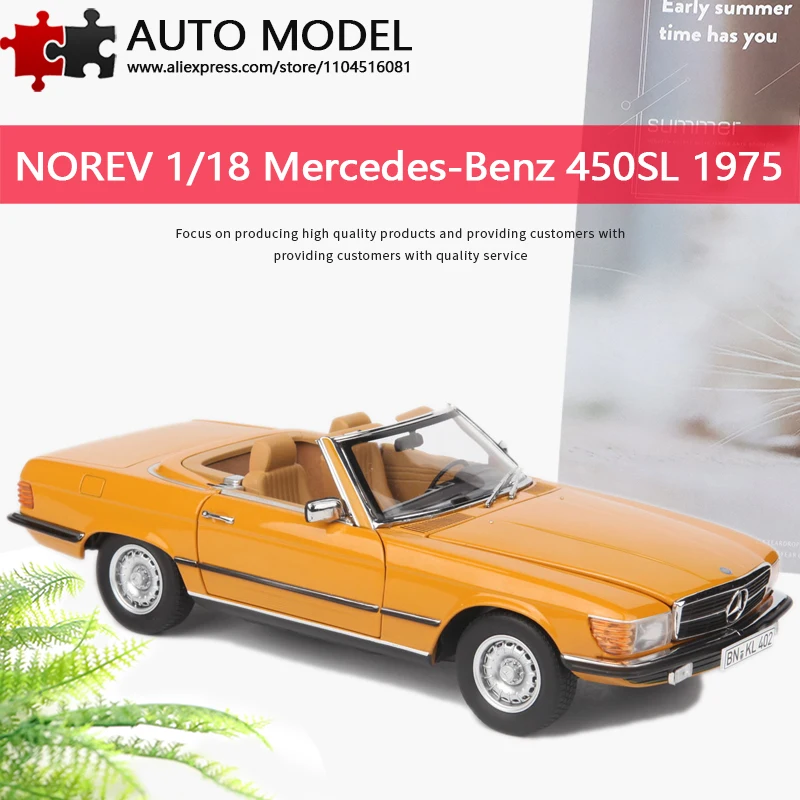 Mercedes-Benz 450 Sl 1975 Simulation Alloy Car Model, Fully Openable Convertible Classic Car, Third Generation Sl Class, Norev 1:18 Die-Cast Metal Static Model, Collectible Gift, Adult Boy Toy
Mercedes-Benz 450 Sl 1975 Simulation Alloy Car Model, Fully Openable Convertible Classic Car, Third Generation Sl Class, Norev 1:18 Die-Cast Metal Static Model, Collectible Gift, Adult Boy Toy