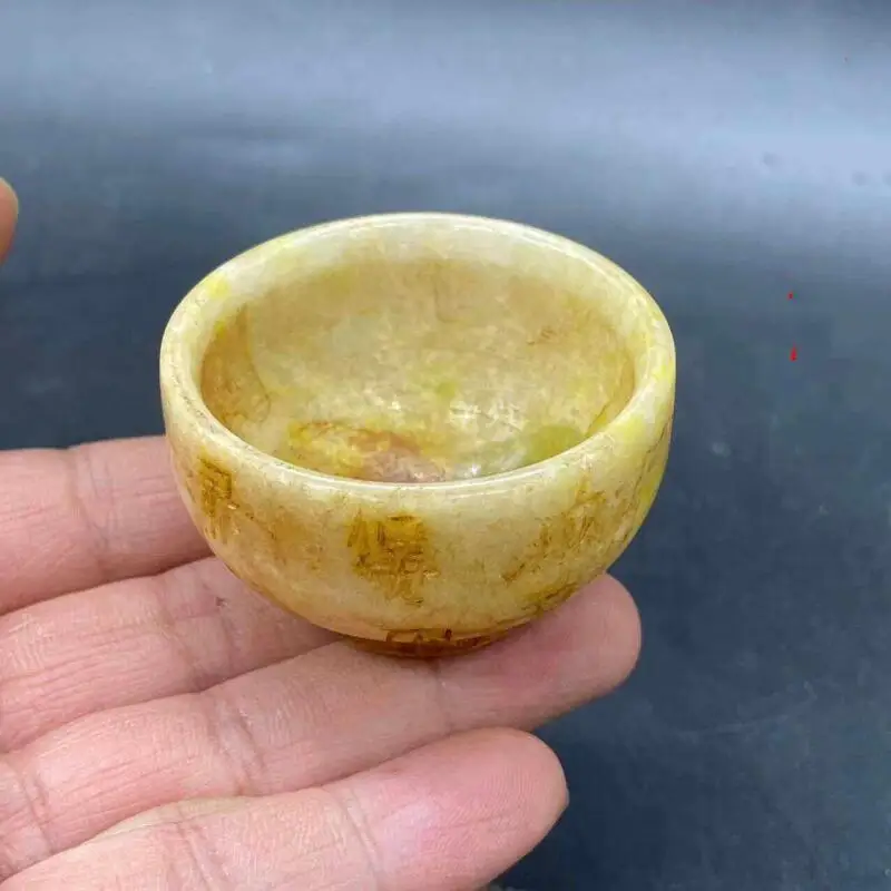 Natural Jade Carving Jade Bowl Glazed Jade Mini Wine cup Kung Fu Tea Set Home Desktop Decoration handicraft
Natural Jade Carving Jade Bowl Glazed Jade Mini Wine cup Kung Fu Tea Set Home Desktop Decoration handicraft