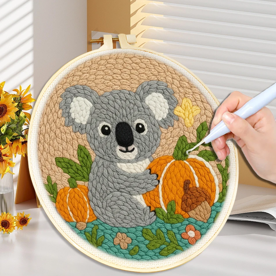 punch needle embroidery kits Cute Animals Easy for beginners Yarn Sewing Diy punch needle Poke Handmade crafts Diy Set Gift
punch needle embroidery kits Cute Animals Easy for beginners Yarn Sewing Diy punch needle Poke Handmade crafts Diy Set Gift