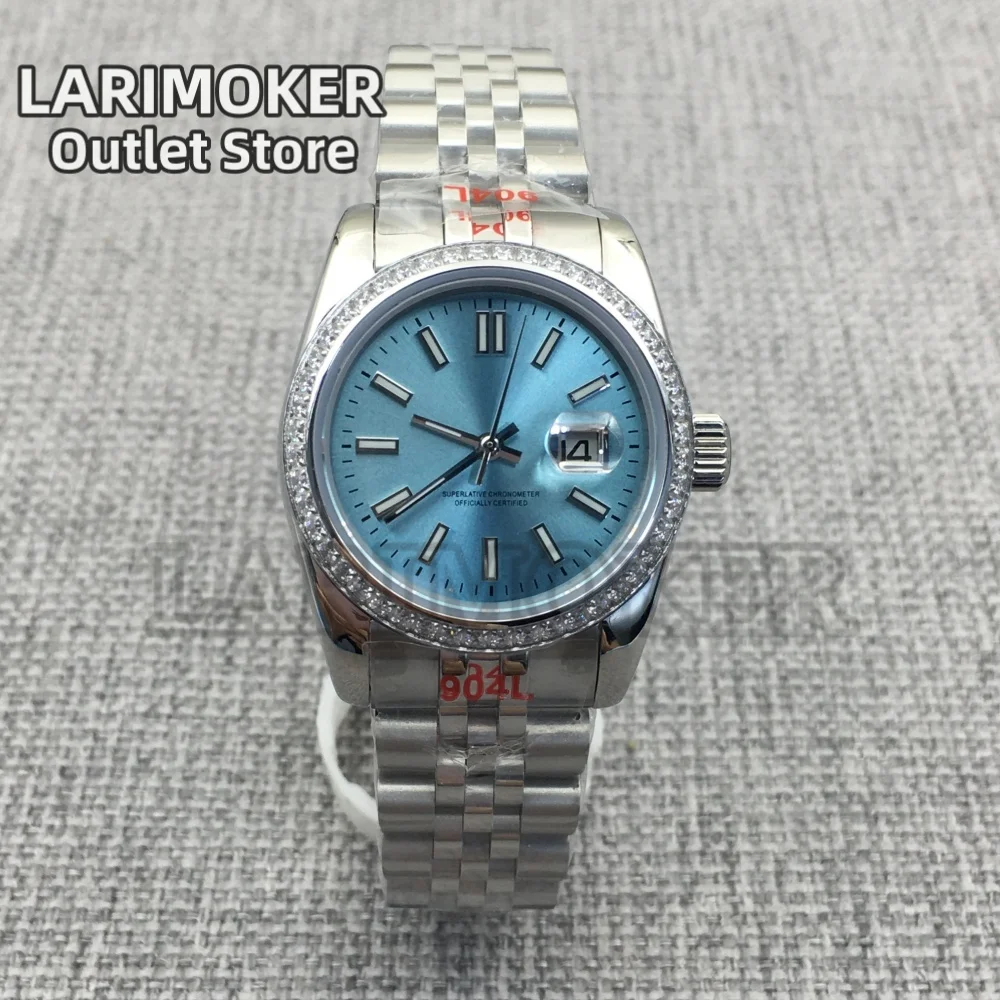 LARIMOKER 31MM Women's Mechanical Diving Watch Diamond Decorative Case Blue Dial Luminous Sapphire Glass NH05 Movement
LARIMOKER 31MM Women's Mechanical Diving Watch Diamond Decorative Case Blue Dial Luminous Sapphire Glass NH05 Movement