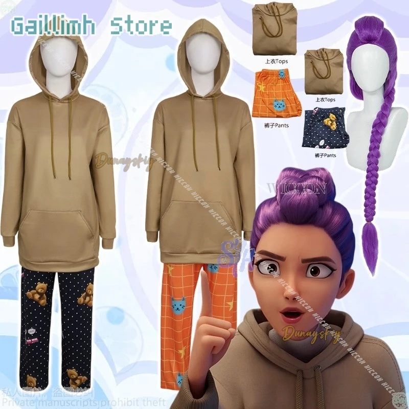 Anime Kawaii Girls Adult children's Pajamas Cosplay Kpop Demon Huntrix Rumi Brown Sweatshirt Bear Pattern Long Pants Halloween
Anime Kawaii Girls Adult children's Pajamas Cosplay Kpop Demon Huntrix Rumi Brown Sweatshirt Bear Pattern Long Pants Halloween