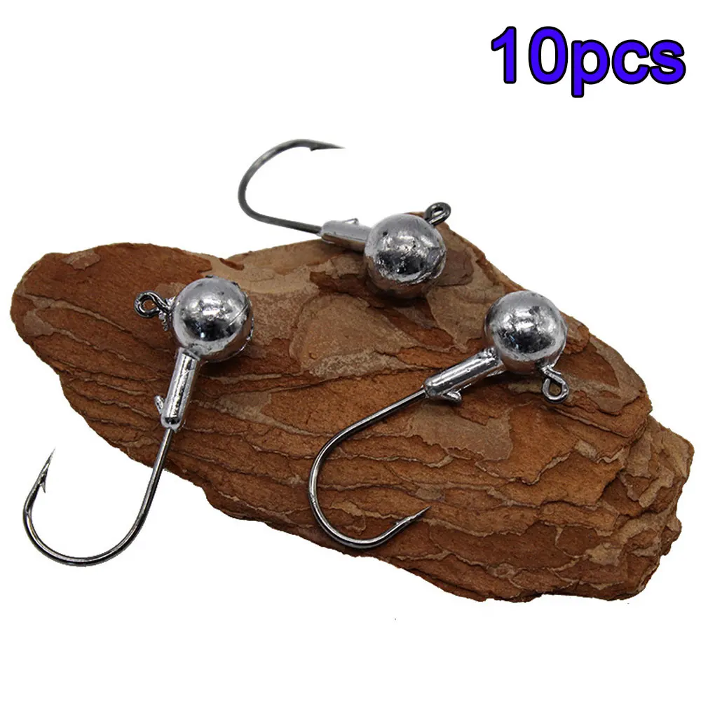 10pcs Fishing Jig Hooks 3.5g 5g 7g 10g 14g Round Ball Head Fishing Hook For Soft Lures Crank Jig Heads Barbed Fishhooks 
10pcs Fishing Jig Hooks 3.5g 5g 7g 10g 14g Round Ball Head Fishing Hook For Soft Lures Crank Jig Heads Barbed Fishhooks