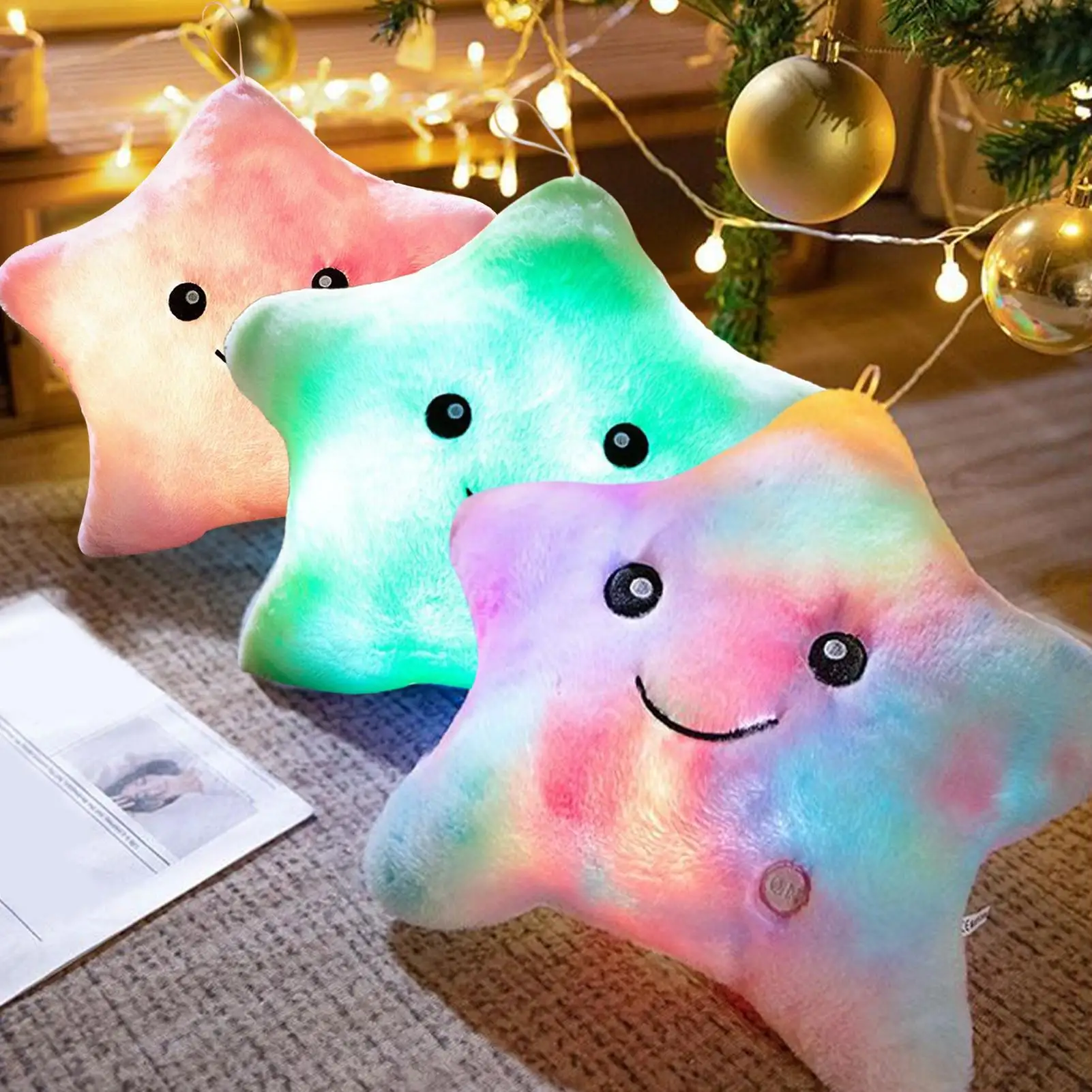 Light Up Star Pillow Room Decor Plush Star 9 Inch Portable Colorful Stuffed Toy for Boys Girls Night Sleeping Birthday Christmas
Light Up Star Pillow Room Decor Plush Star 9 Inch Portable Colorful Stuffed Toy for Boys Girls Night Sleeping Birthday Christmas