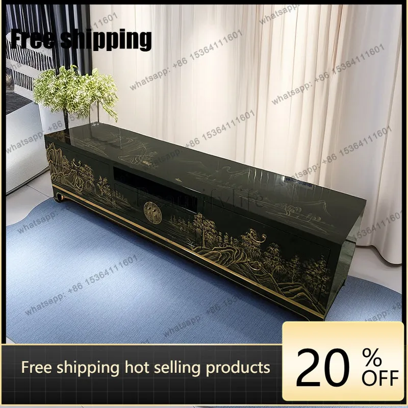 LD25 New Chinese-style fully equipped painted landscape TV cabinet, living room hand-painted storage storage cabinet
LD25 New Chinese-style fully equipped painted landscape TV cabinet, living room hand-painted storage storage cabinet