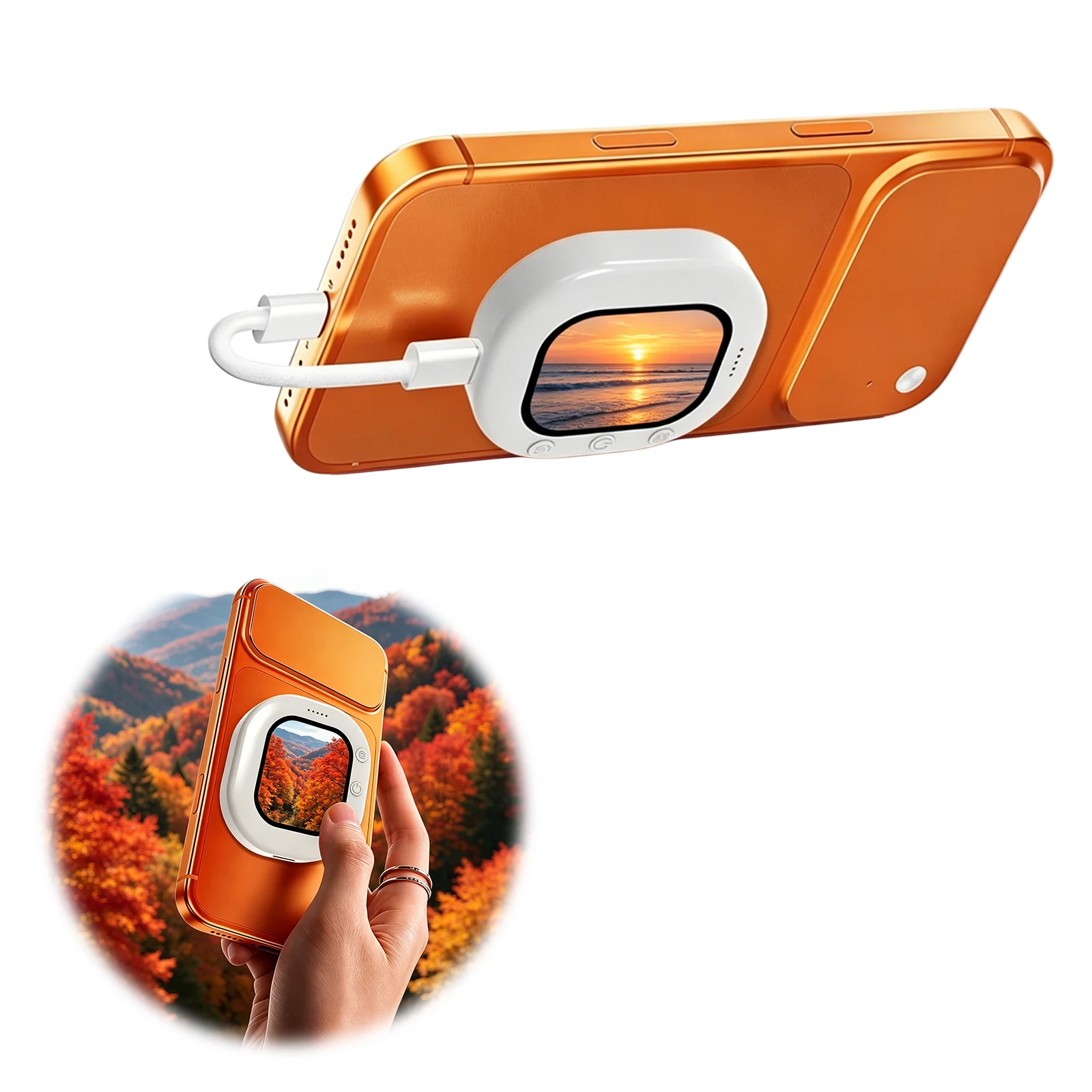 Magnetic Selfie Screen Casting Device Plug and Play Vlog Shooting Screen Monitor Lightweight for iPhone Android HD Live Video
Magnetic Selfie Screen Casting Device Plug and Play Vlog Shooting Screen Monitor Lightweight for iPhone Android HD Live Video