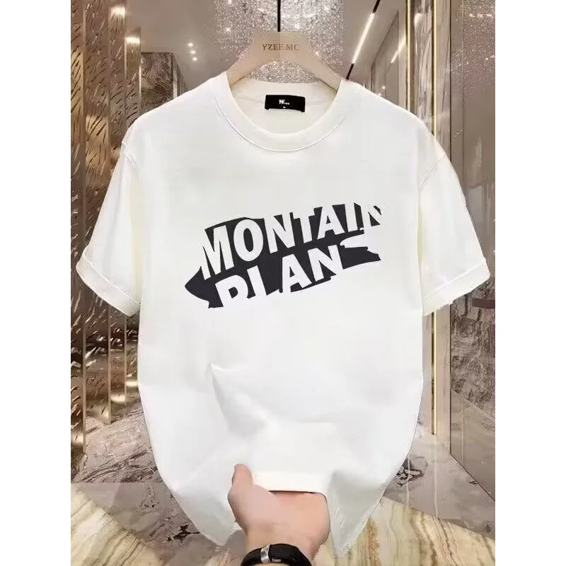 Модная футболка с коротким рукавом, мужская и женская, хлопковая, новинка 2025, летний хлопковый топ с круглым вырезом и принтом, тонкий топ с короткими рукавами
Модная футболка с коротким рукавом, мужская и женская, хлопковая, новинка 2025, летний хлопковый топ с круглым вырезом и принтом, тонкий топ с короткими рукавами
