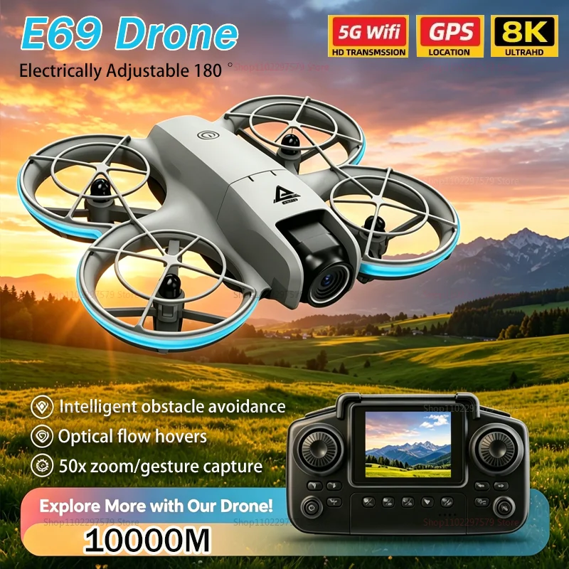 NEW Mini RC Drone 5G 8K Professional HD Aerial Photography Obstacle Avoidance Remote Control Aircraft Dual Camera Quadcopter Toy
NEW Mini RC Drone 5G 8K Professional HD Aerial Photography Obstacle Avoidance Remote Control Aircraft Dual Camera Quadcopter Toy