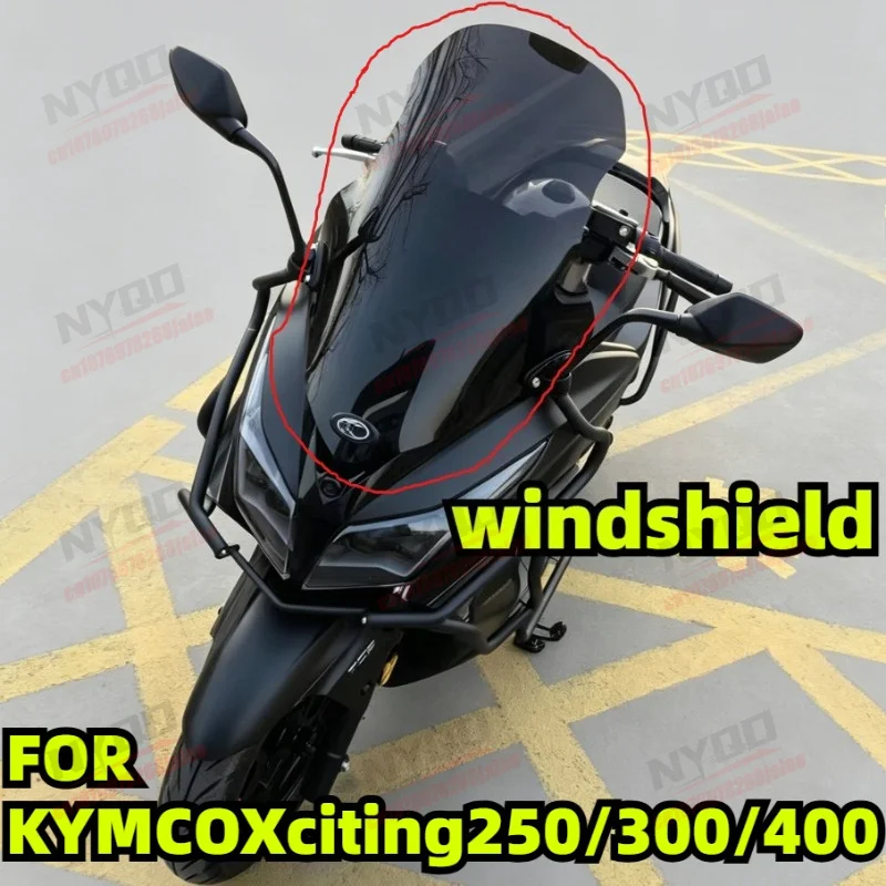 Motorcycle Windshield CT250/300 Modified Front Windshield Non-destructive Installation Suitable for KYMCO Xciting 250/300/400
Motorcycle Windshield CT250/300 Modified Front Windshield Non-destructive Installation Suitable for KYMCO Xciting 250/300/400