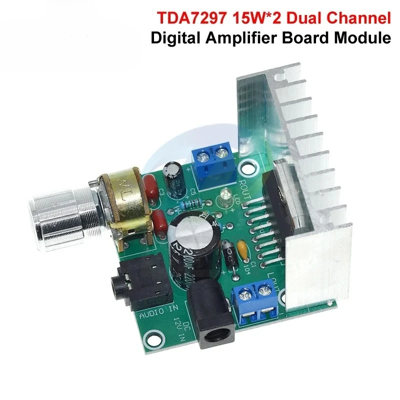 1/3pcs TDA7297 Audio Amplifier Board Module Dual-Channel Parts For DIY Kit Dual-Channel 15W+15W Digital Amplifier
1/3pcs TDA7297 Audio Amplifier Board Module Dual-Channel Parts For DIY Kit Dual-Channel 15W+15W Digital Amplifier