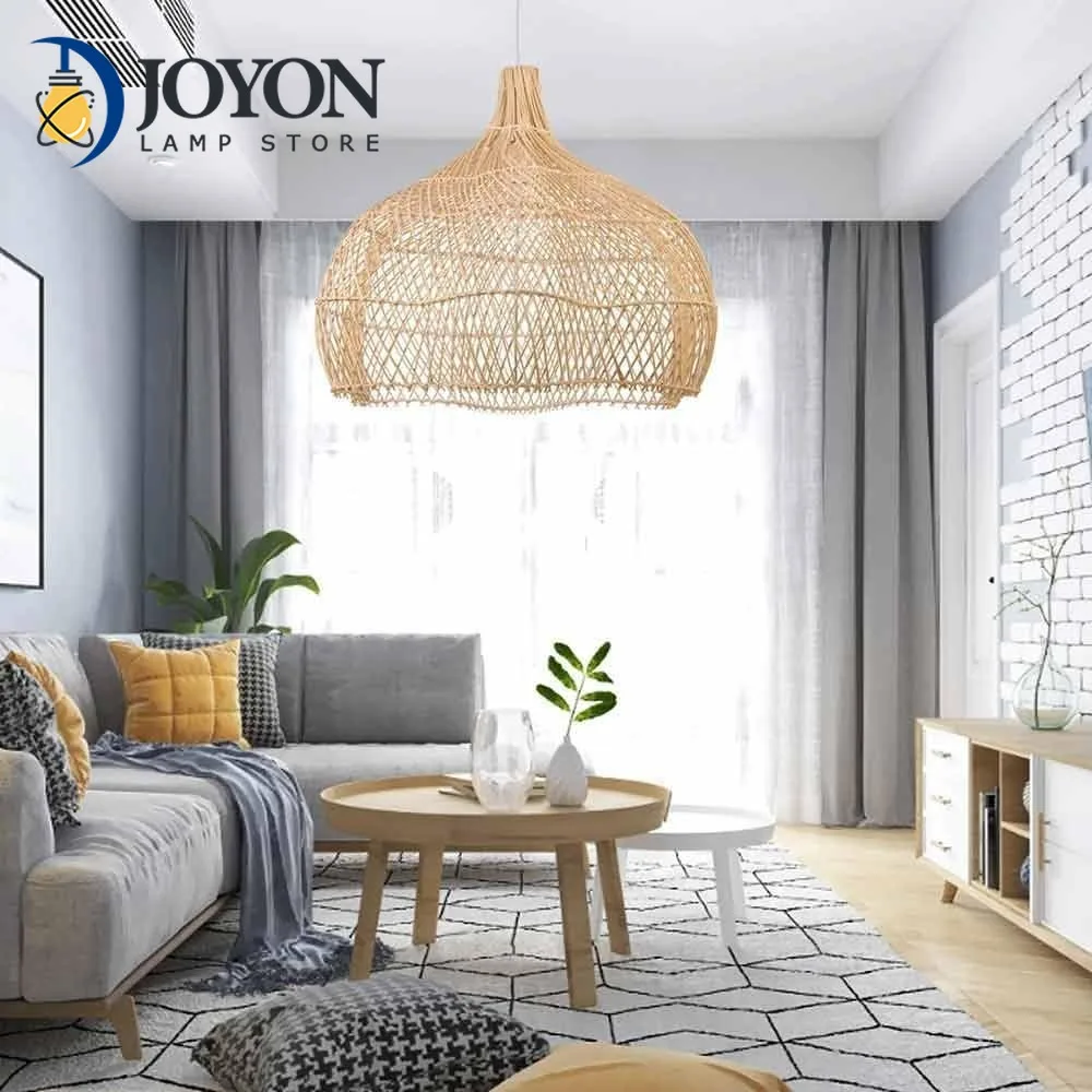 Japanese Pendant Light Retro Lamps Hollowout Rattan Lamp shade Ceiling Light Wicker Home Lighting for Restaurant Chandelier 60CM
Japanese Pendant Light Retro Lamps Hollowout Rattan Lamp shade Ceiling Light Wicker Home Lighting for Restaurant Chandelier 60CM