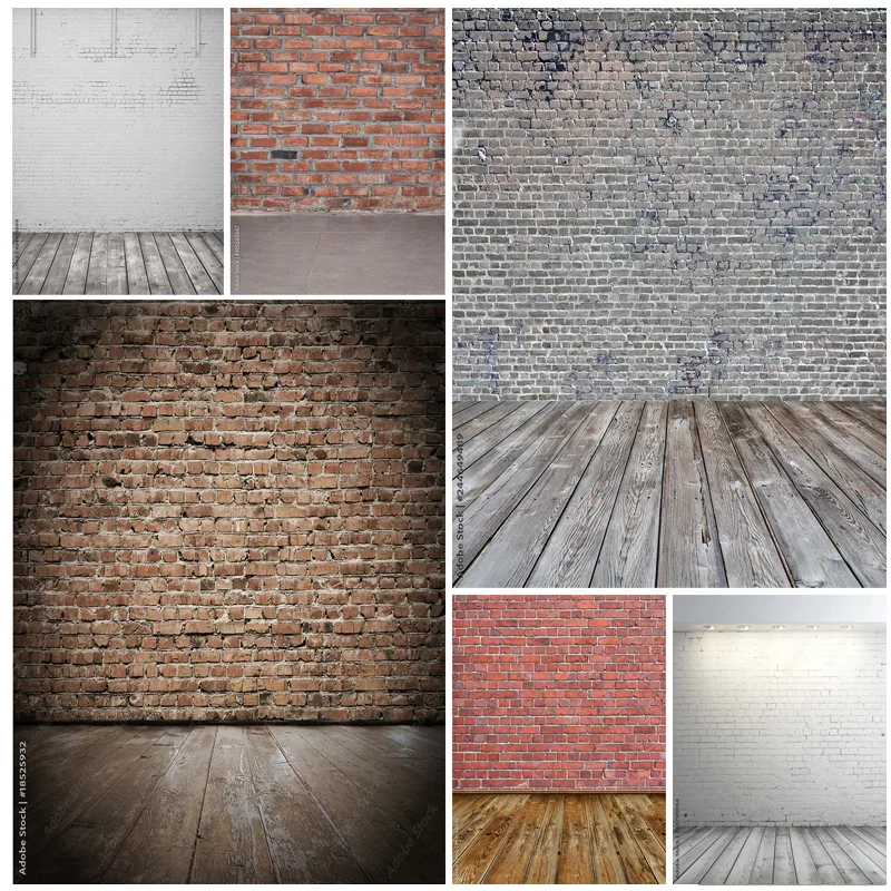 Vintage Brick Wall Wood Floor Photography Backdrops Portrait Photo Background Studio Prop ZXX-05
Vintage Brick Wall Wood Floor Photography Backdrops Portrait Photo Background Studio Prop ZXX-05