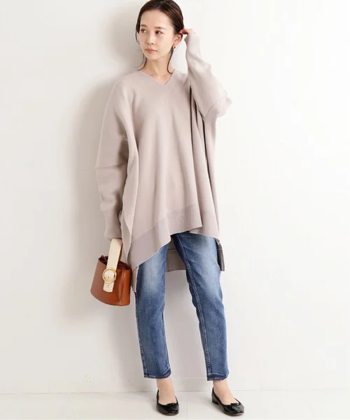 Хлопковый вязаный свитер с V-образным вырезом, свободного кроя, универсальный, средней длины, большой размер, красивый, в стиле IENA Commute, модный, свободный крой для офиса
Хлопковый вязаный свитер с V-образным вырезом, свободного кроя, универсальный, средней длины, большой размер, красивый, в стиле IENA Commute, модный, свободный крой для офиса