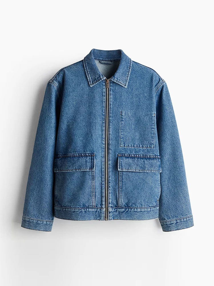 Джинсовая свободная куртка на молнии с карманами, женская винтажная куртка с лацканами, весна 2024, повседневное женское пальто, модная офисная уличная верхняя одежда, шикарные женские топы
Джинсовая свободная куртка на молнии с карманами, женская винтажная куртка с лацканами, весна 2024, повседневное женское пальто, модная офисная уличная верхняя одежда, шикарные женские топы