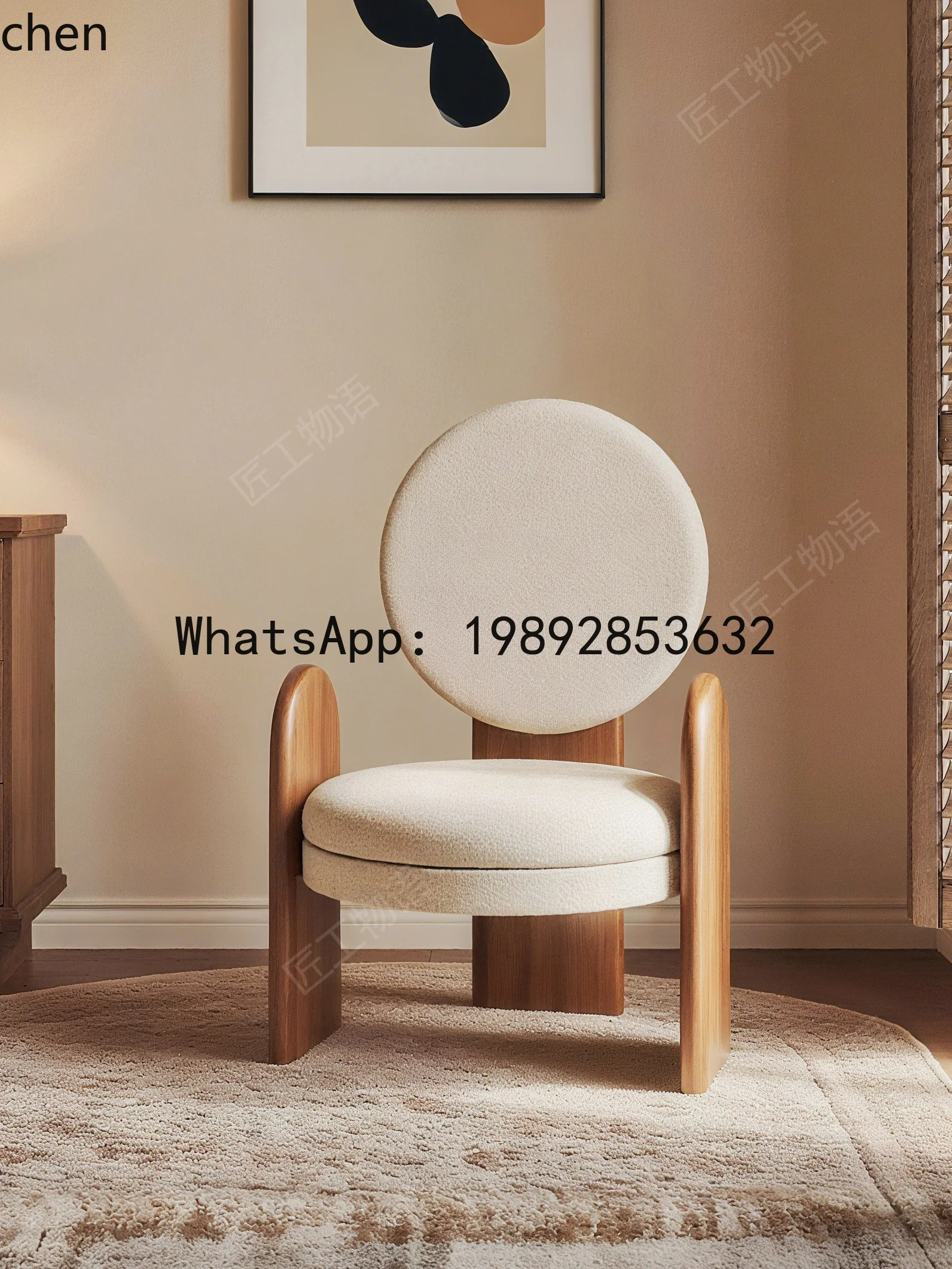 retro fabric single sofa round back chair casual bedroom versatile dressing stool
retro fabric single sofa round back chair casual bedroom versatile dressing stool