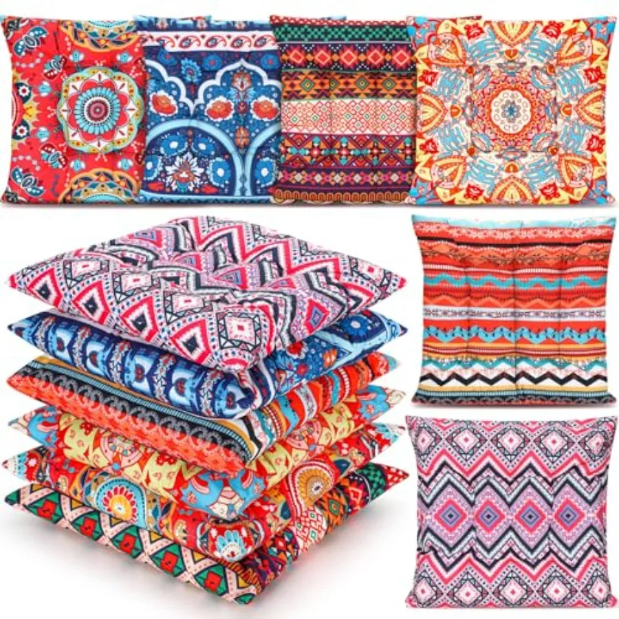 6 Pcs Bohemian Floor Pillows Seating 15 Inch Boho Floor Cushions Sitting Pillows Square Yoga Mandala Meditation Pouf for Living
6 Pcs Bohemian Floor Pillows Seating 15 Inch Boho Floor Cushions Sitting Pillows Square Yoga Mandala Meditation Pouf for Living
