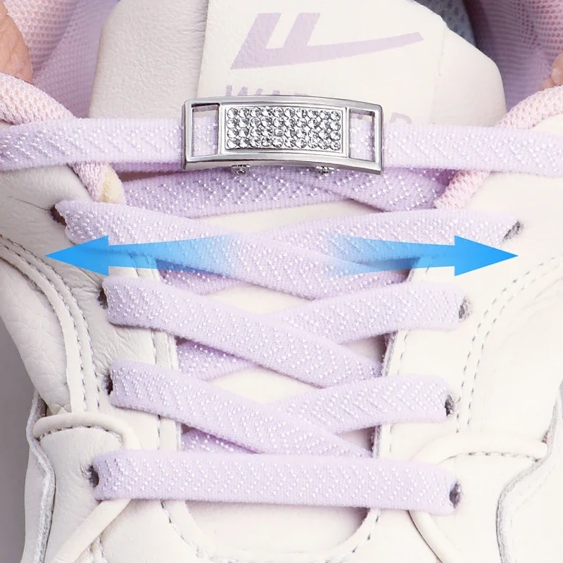 Silver Diamond Lock Shoelaces No Tie Shoe Laces Without Ties Flat Shoelace for Shoes Accessories Elastic Laces Sneakers Tennis
Silver Diamond Lock Shoelaces No Tie Shoe Laces Without Ties Flat Shoelace for Shoes Accessories Elastic Laces Sneakers Tennis