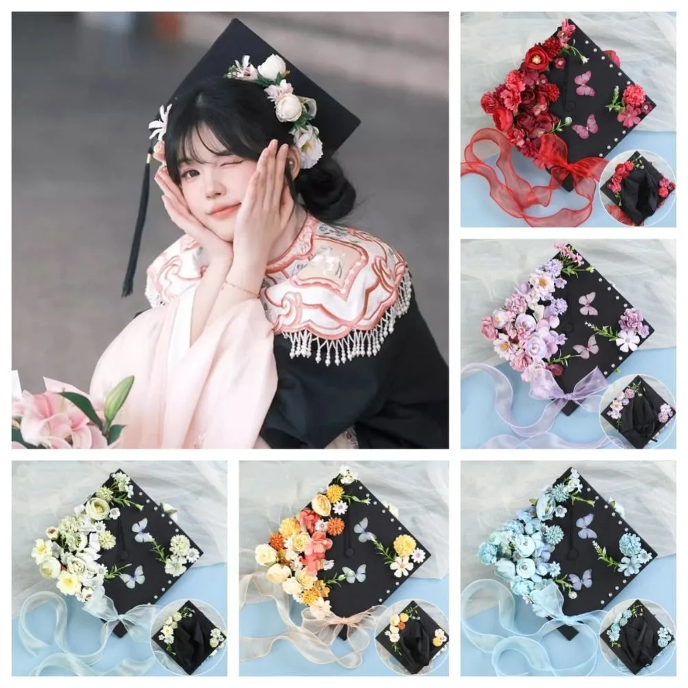 Doctor Flowers Graduation Cap Bachelor Master Academic Hat with Tassels Adjustable Charm Ornament Trencher Cap Graduation Party
Doctor Flowers Graduation Cap Bachelor Master Academic Hat with Tassels Adjustable Charm Ornament Trencher Cap Graduation Party