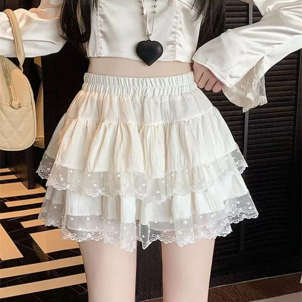 Sweet Lace Lace Trimmed Skirt Slimming High Waisted Ballet Style Skirt Puffy Silhouette Puffy Skirt Women
Sweet Lace Lace Trimmed Skirt Slimming High Waisted Ballet Style Skirt Puffy Silhouette Puffy Skirt Women