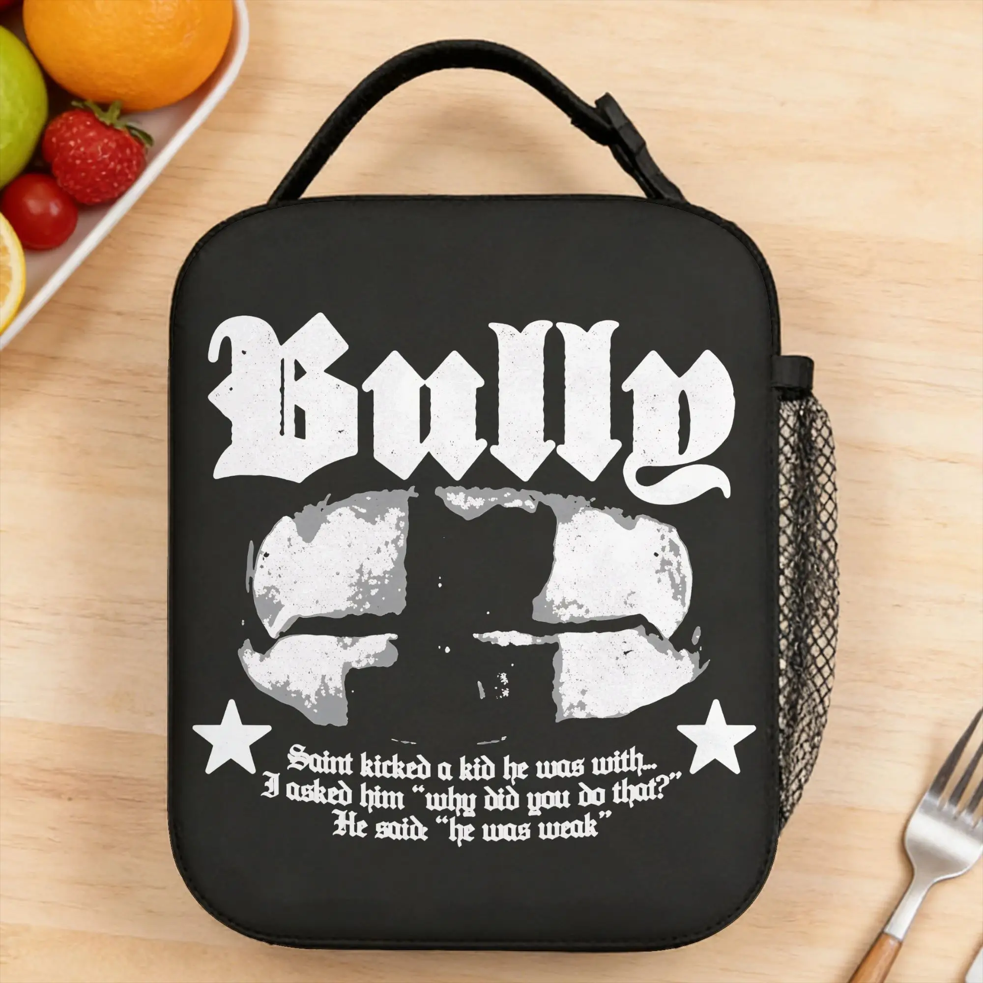2026 Album BULLY Lunch Bag Aesthetic Lunch Box For Adult Picnic Portable Cooler Bag Waterproof Graphic Design Tote Food Bags
2026 Album BULLY Lunch Bag Aesthetic Lunch Box For Adult Picnic Portable Cooler Bag Waterproof Graphic Design Tote Food Bags
