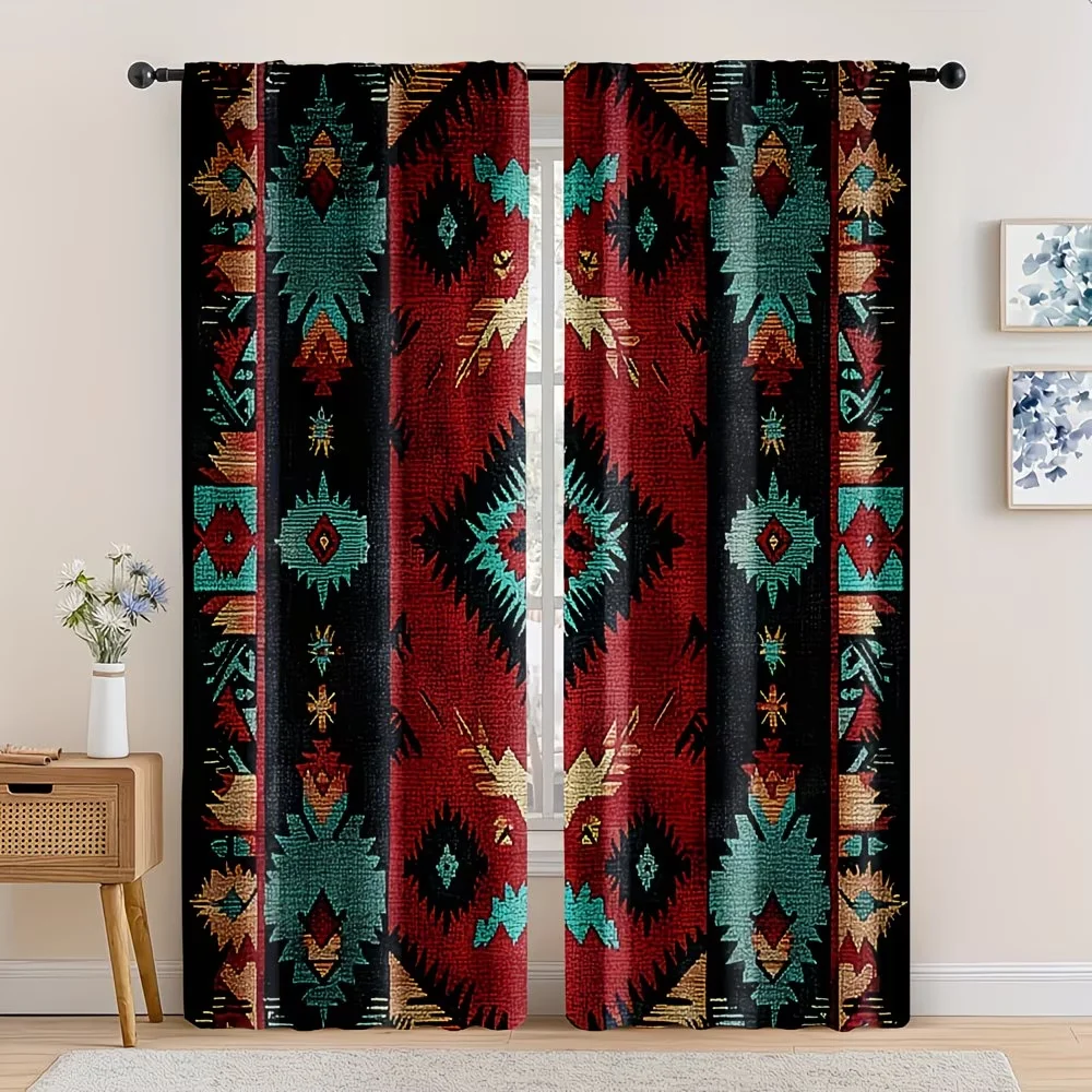 2pcs Native Americans print Curtains - Rod Pocket Window Drapes. Retro Window Treatments
2pcs Native Americans print Curtains - Rod Pocket Window Drapes. Retro Window Treatments
