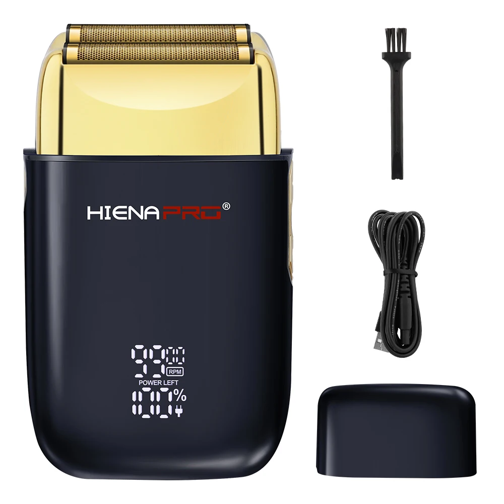 HIENAPRO Men's Triple Foil Reciprocating Shaver, USB Rechargeable Electric Razor with LED Display, Portable Beard Trimmer
HIENAPRO Men's Triple Foil Reciprocating Shaver, USB Rechargeable Electric Razor with LED Display, Portable Beard Trimmer