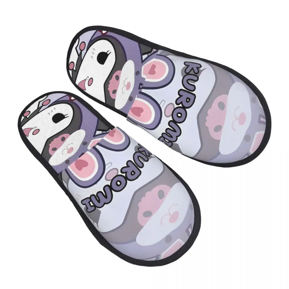 Sanrio Kuromi Домашние тапочки Противоскользящие мягкие бытовые меховые шлепанцы Тапочки для гостиной
Sanrio Kuromi Домашние тапочки Противоскользящие мягкие бытовые меховые шлепанцы Тапочки для гостиной