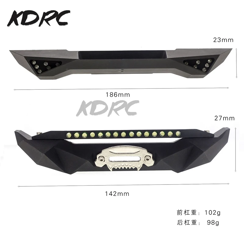 2pcs Metal Anti-Collision Bumper Set for SCX10 90046 Climbing Wrangler - Front And Rear Blade Design with Front Bumper Included
2pcs Metal Anti-Collision Bumper Set for SCX10 90046 Climbing Wrangler - Front And Rear Blade Design with Front Bumper Included