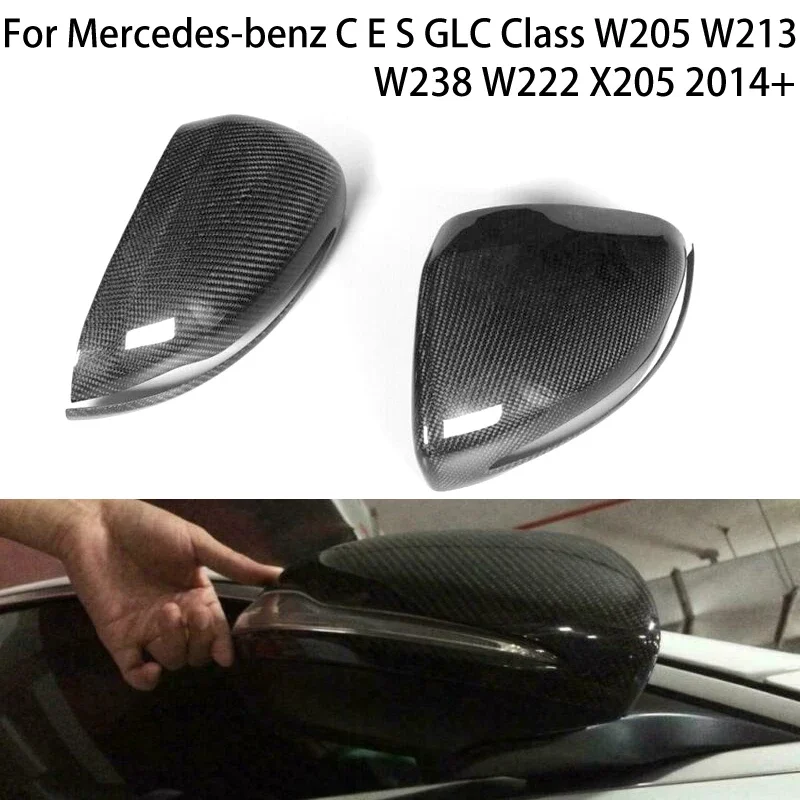LHD For Mercedes W205 W222 W213 X205 For Benz C S GLC E Class AMG Real Carbon Fiber Side Mirror Cover Caps Accessories
LHD For Mercedes W205 W222 W213 X205 For Benz C S GLC E Class AMG Real Carbon Fiber Side Mirror Cover Caps Accessories