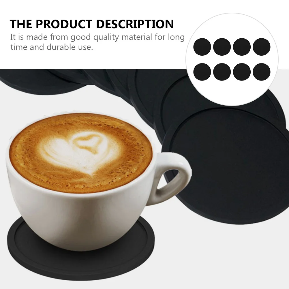 8Pcs Round Silicone Cup Pads Non-Slip Coasters Heat Insulation Mats for Coffee Mugs Tea Glass Table Protection
8Pcs Round Silicone Cup Pads Non-Slip Coasters Heat Insulation Mats for Coffee Mugs Tea Glass Table Protection