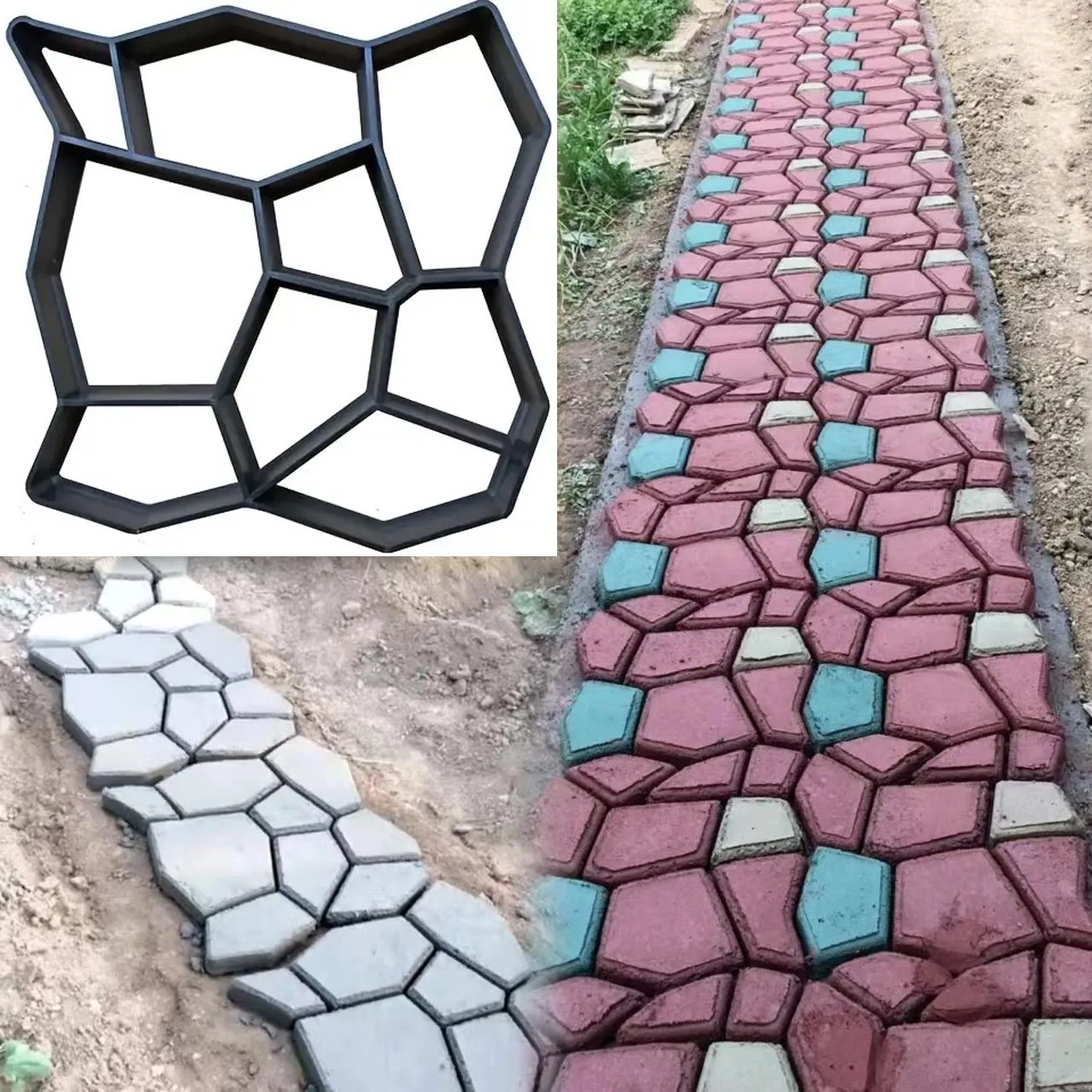DIY Path Maker Садовая ложка Формы Каменный кирпич Бетонная форма Бетон Цемент Прогулка Двор Тротуарная тротуарная ловушка Многоразовые формы Тротуар
DIY Path Maker Садовая ложка Формы Каменный кирпич Бетонная форма Бетон Цемент Прогулка Двор Тротуарная тротуарная ловушка Многоразовые формы Тротуар