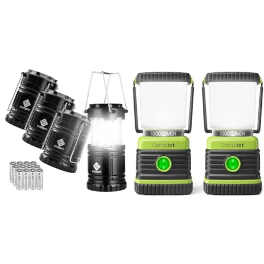 Camping lanterns, ABS plastic, black, 4-pack with 30 LED bulbs, 1000LM brightness, 4 light modes, IPX4 water resistance
Camping lanterns, ABS plastic, black, 4-pack with 30 LED bulbs, 1000LM brightness, 4 light modes, IPX4 water resistance
