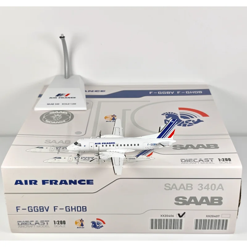 JC Wings Diecast 1/200 Scale Air France SAAB340A F-GGBV Alloy Aircraft Model Collectible Decorative Ornament
JC Wings Diecast 1/200 Scale Air France SAAB340A F-GGBV Alloy Aircraft Model Collectible Decorative Ornament