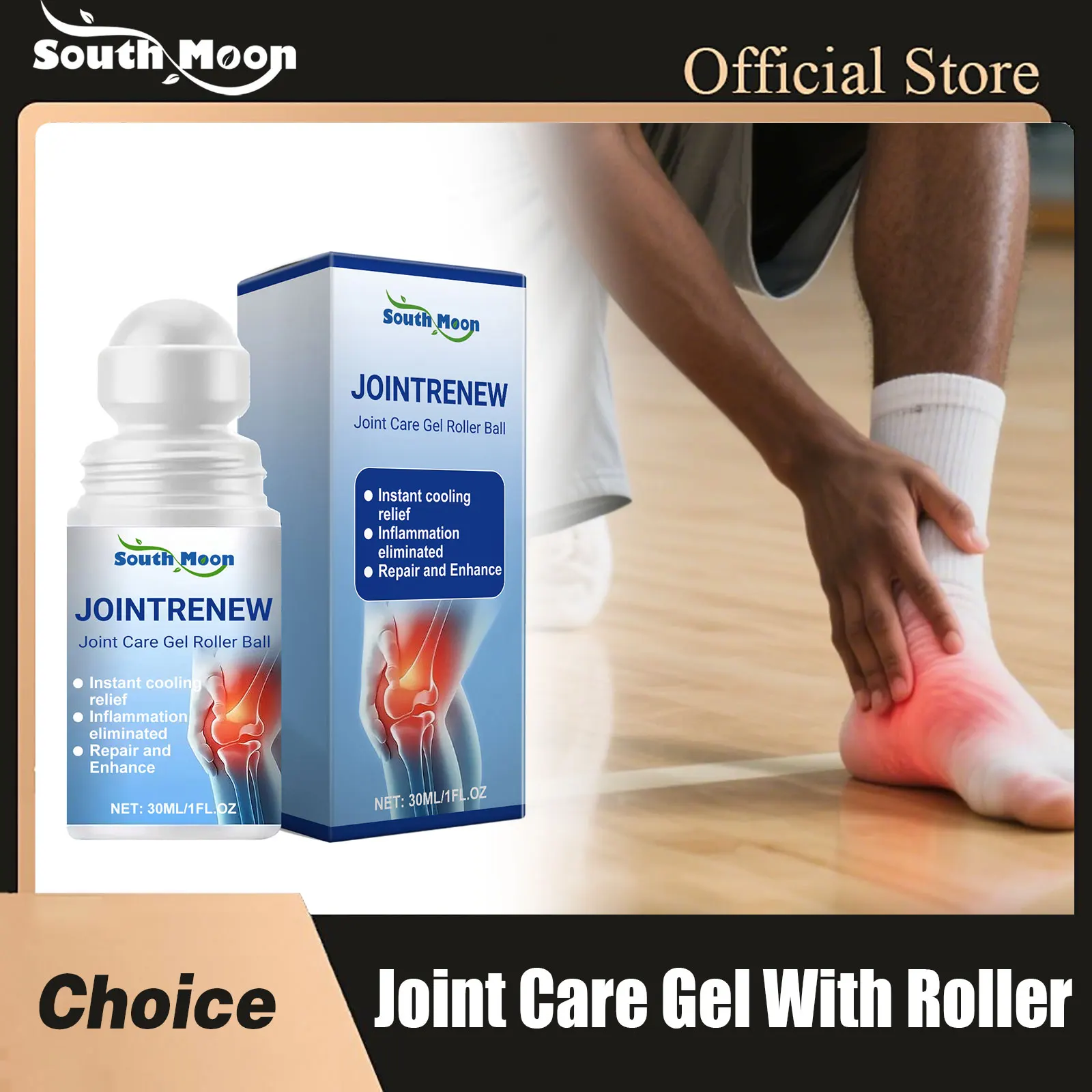 South Moon Joint Care Gel with Roller Decrease Arthritis Soothing Pain Massage Repairing Muscle Damaged Body Bone Treatment Gels
South Moon Joint Care Gel with Roller Decrease Arthritis Soothing Pain Massage Repairing Muscle Damaged Body Bone Treatment Gels