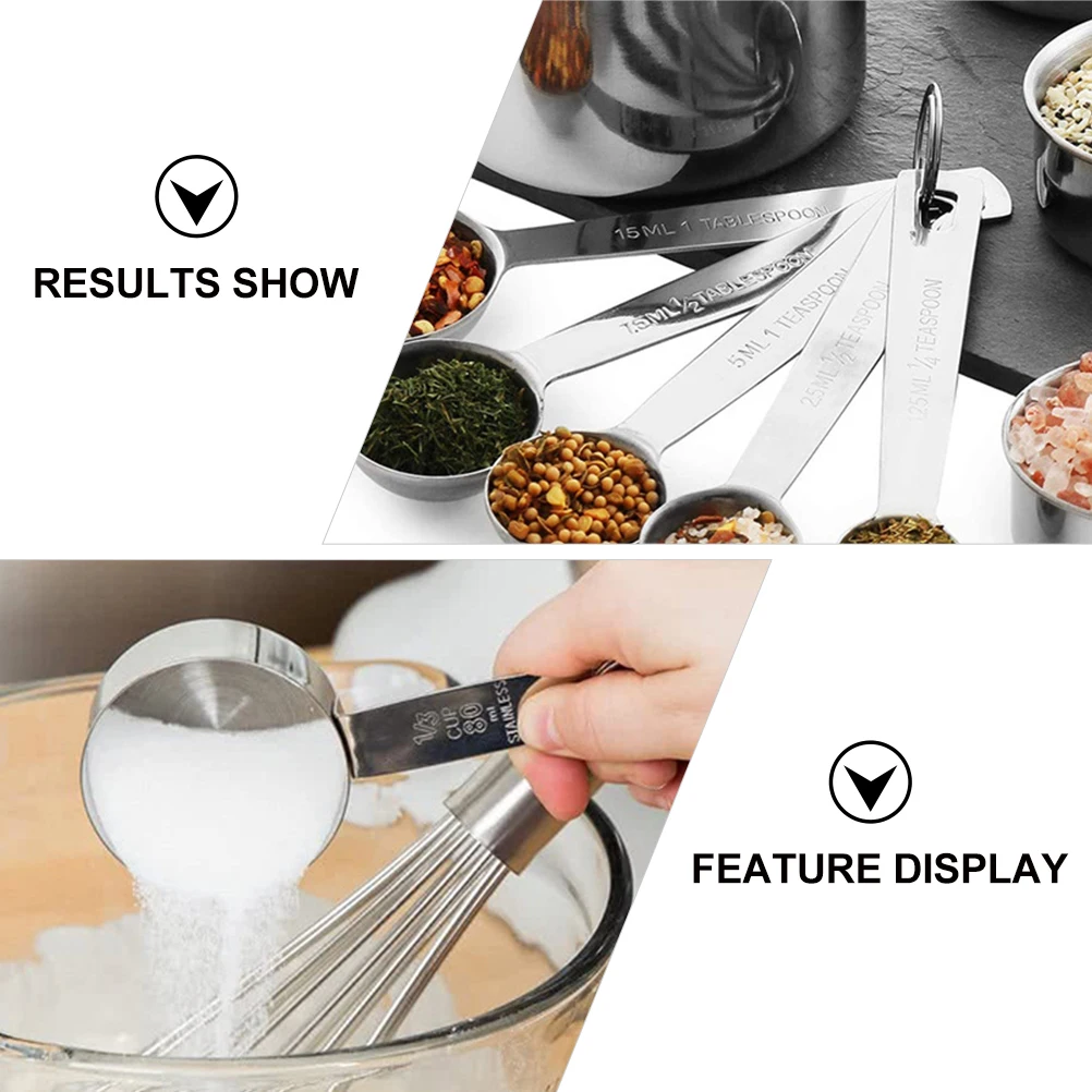 12Pcs Professional Measuring Set Stainless Steel Kitchen Measuring Spoons Baking Tools with Ring for Organization and Hanging
12Pcs Professional Measuring Set Stainless Steel Kitchen Measuring Spoons Baking Tools with Ring for Organization and Hanging