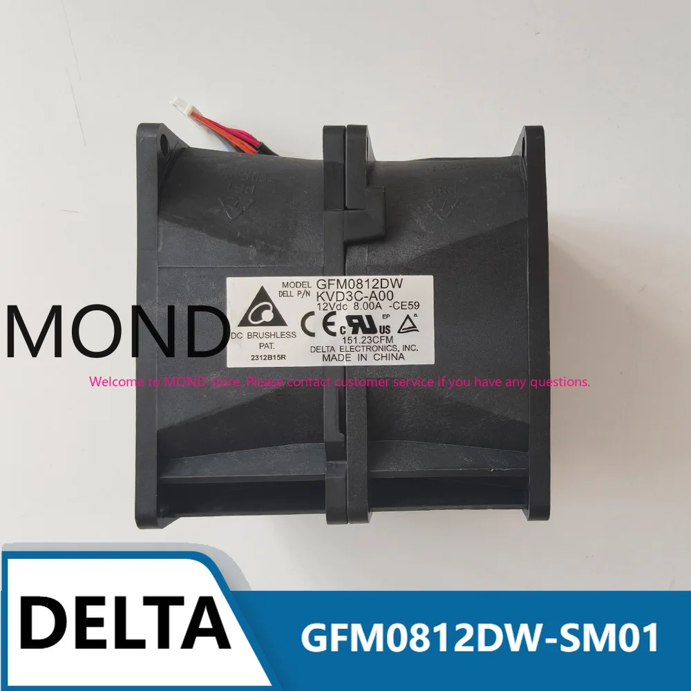 GFM0812DW-SM01 Delta 80 80 8CM 12V 12A Dual Motor High Air Volume Boosting Cooling Fan
GFM0812DW-SM01 Delta 80 80 8CM 12V 12A Dual Motor High Air Volume Boosting Cooling Fan